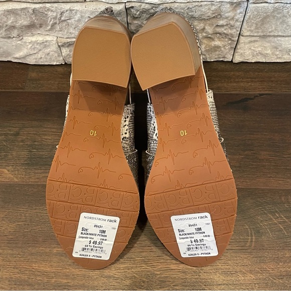 BC Azalea Crisscross Ankle Booties Python Print Size 10 - Picture 2 of 9